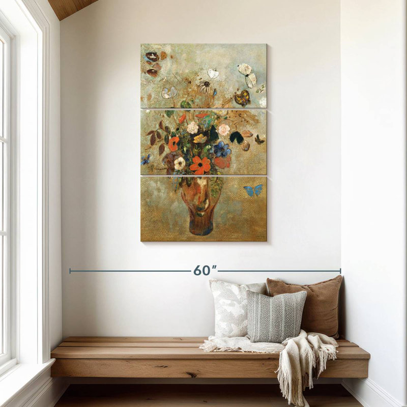 Nature morte avec des fleurs - 1905, H 45 po x l 28 po