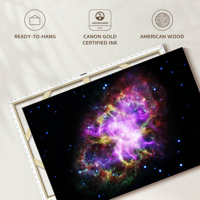 Oberle Sparkling Crab Nebula, 30" H x 45" W