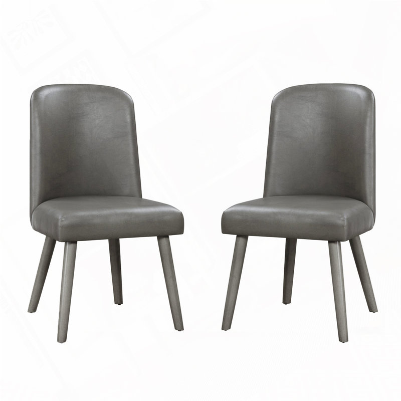 Chaises d'appoint rembourrées en cuir de polyuréthane