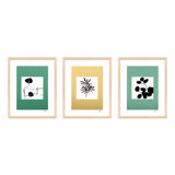 Modern Botanical. Set Of 3 Painting by Lee Lessem