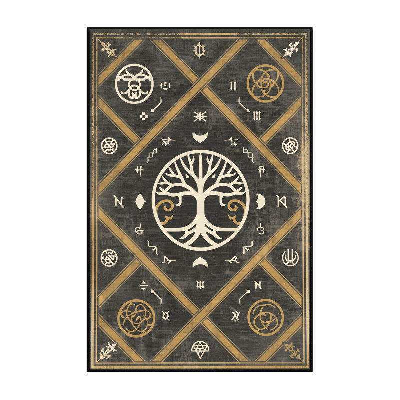 Tapis en treillis d'inspiration mondiale Pittman, 5 x 8