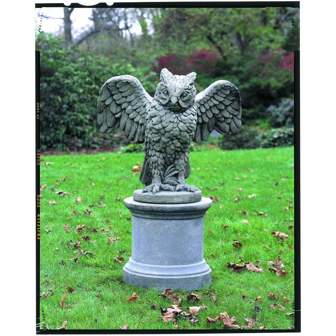 Plain Round Weather Resistant Concrete Animals Pedestal Campania International 