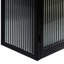 Armoire noire avec trois rangements en verre trempé et de forme simple, pour diverses pièces-185472381
