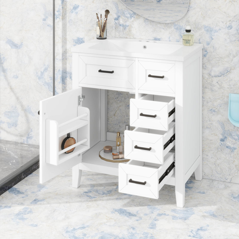 Meuble-lavabo élégant avec lavabo 30 po