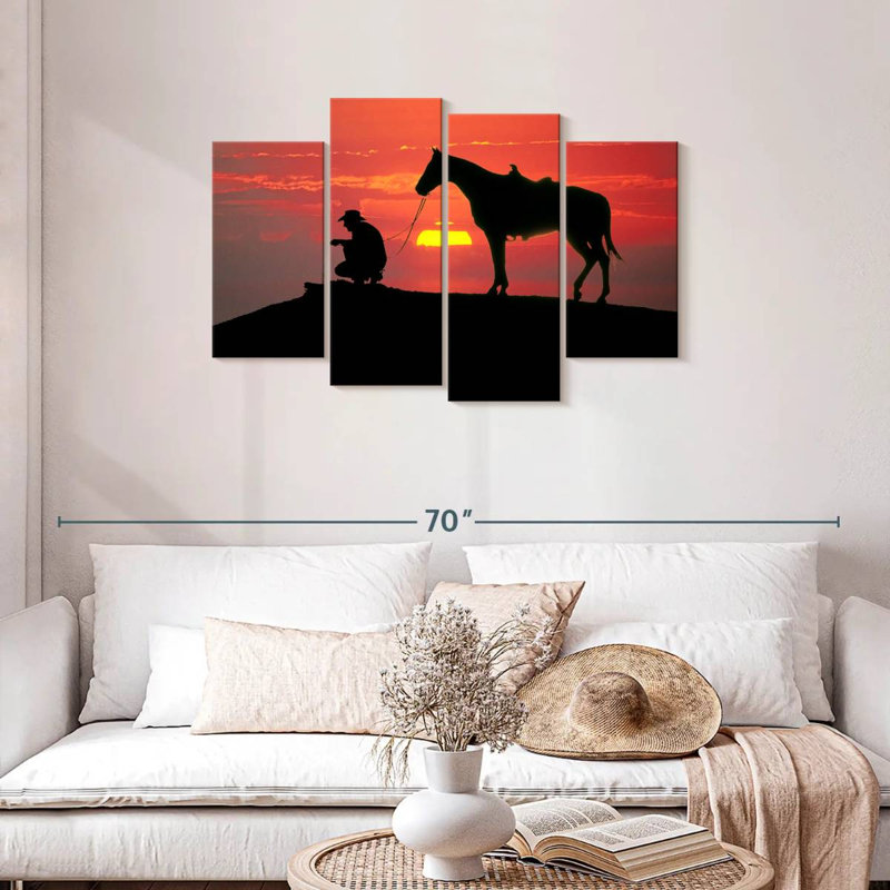 Cowboy de Brampt au coucher du soleil