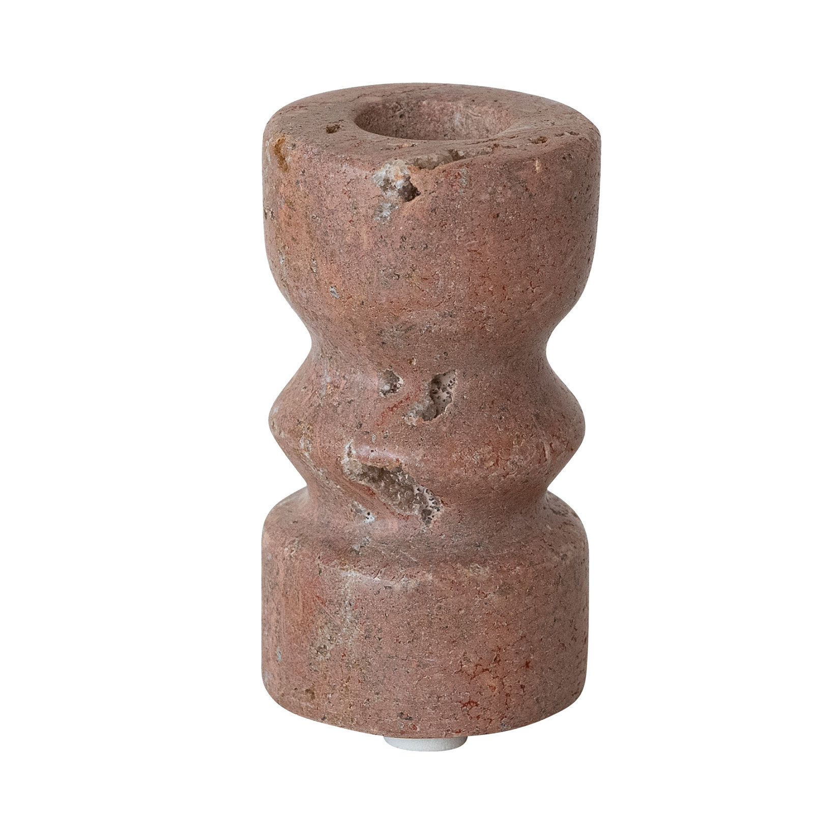 Travertine Taper Candle Holder