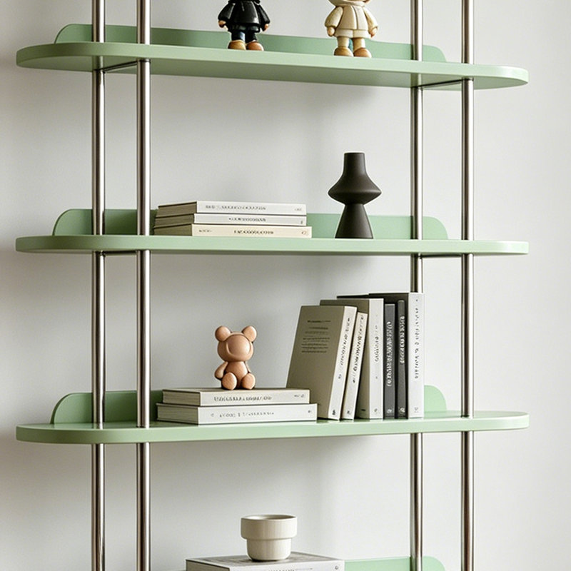 Modern Five Tier Display Shelf Rack, 72.83" H x 47.24" W x 13.78" D