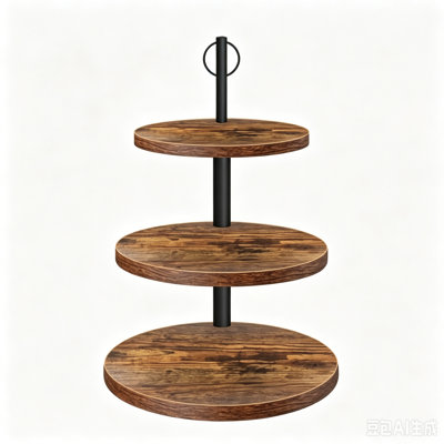 3-Tier Round Storage Rack