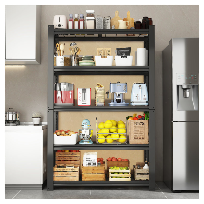 Étagère de rangement robuste à 5 niveaux réglable en métal - capacité de 2000 lb de rangement de qualité industrielle pour le garage, le garde-manger et l'organisation de la cuisine