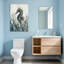 Animaux hippocampe bleu avec accents dorés et algues-1031172769
