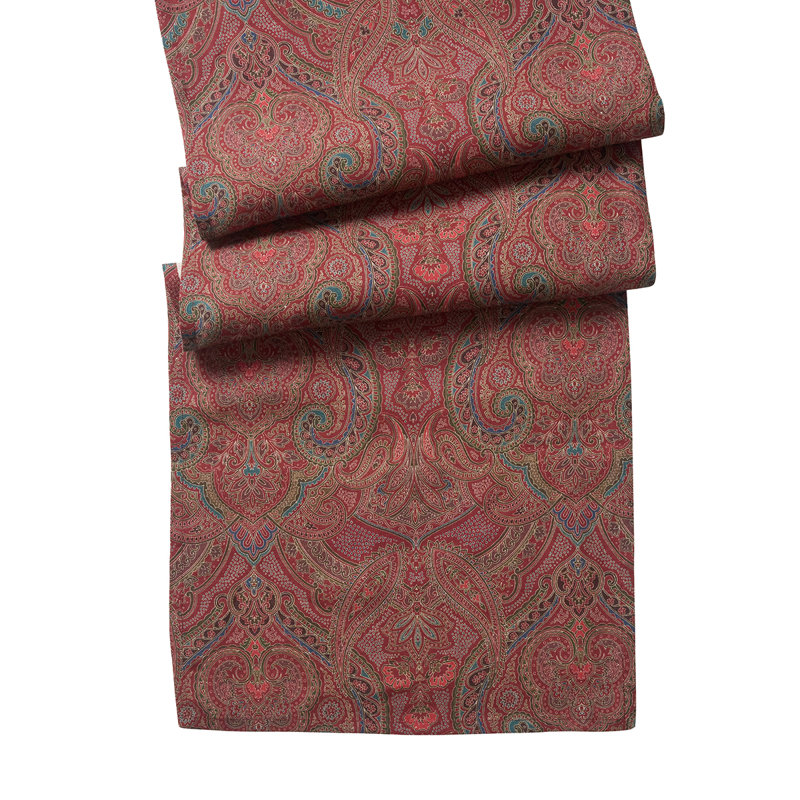 Paisley 18" x 90" Table Runner, Red