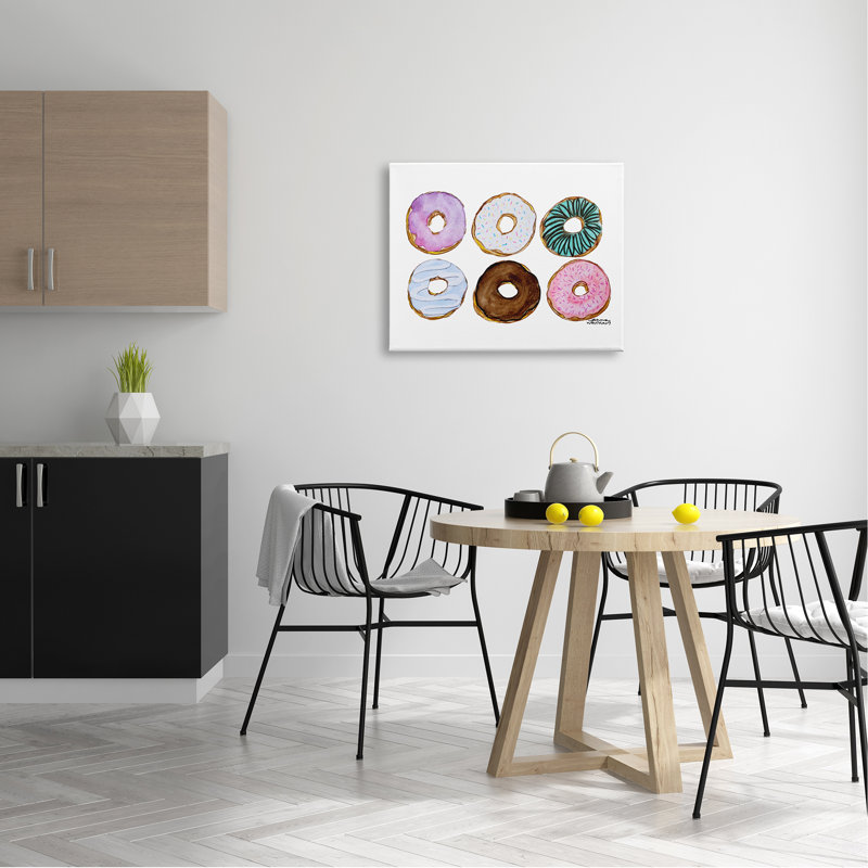 «Divers Divers Trendy Frosted Sprinkled Donuts Pastries Dessert» par Angela Nickeas - impression, L 30 po x H 24 po