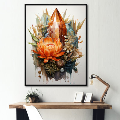 «Colorful Spiritual Stone Pyrite II», art mural sur toile