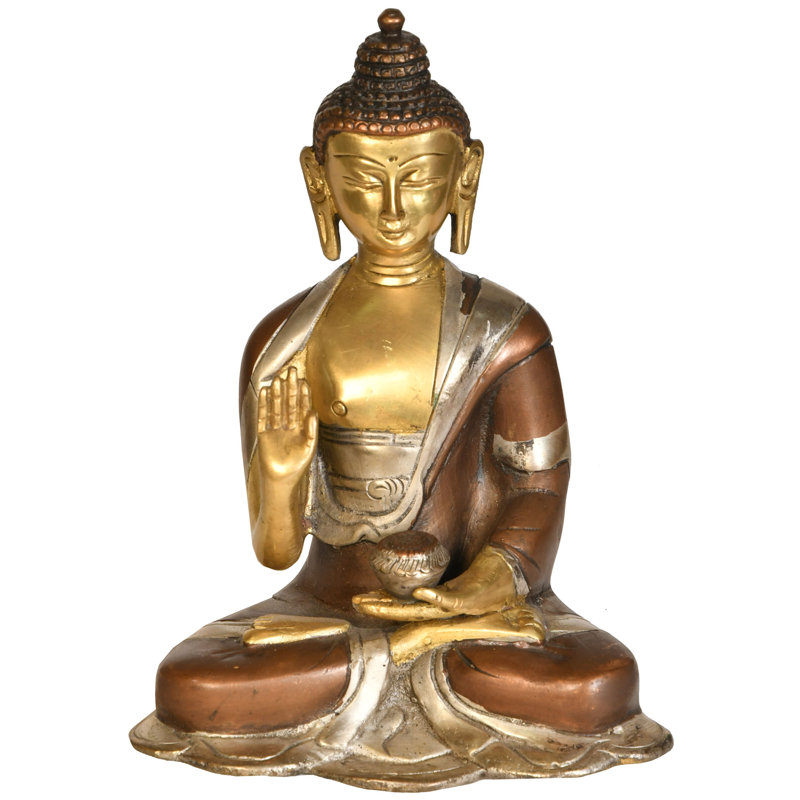 Bouddha bénissant avec bol mendiant (divinité bouddhiste tibétaine)