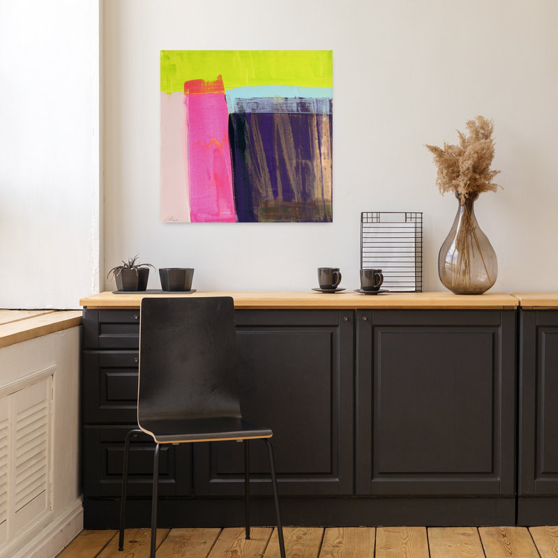 With View Abstract Art contemporain, H 18 po x l 18 po