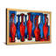 Vases rouges et bleus disposés en rangées-300330924-300330927-300330920
