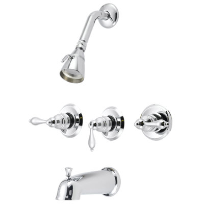 Robinet de baignoire et douche Castille avec valve brute