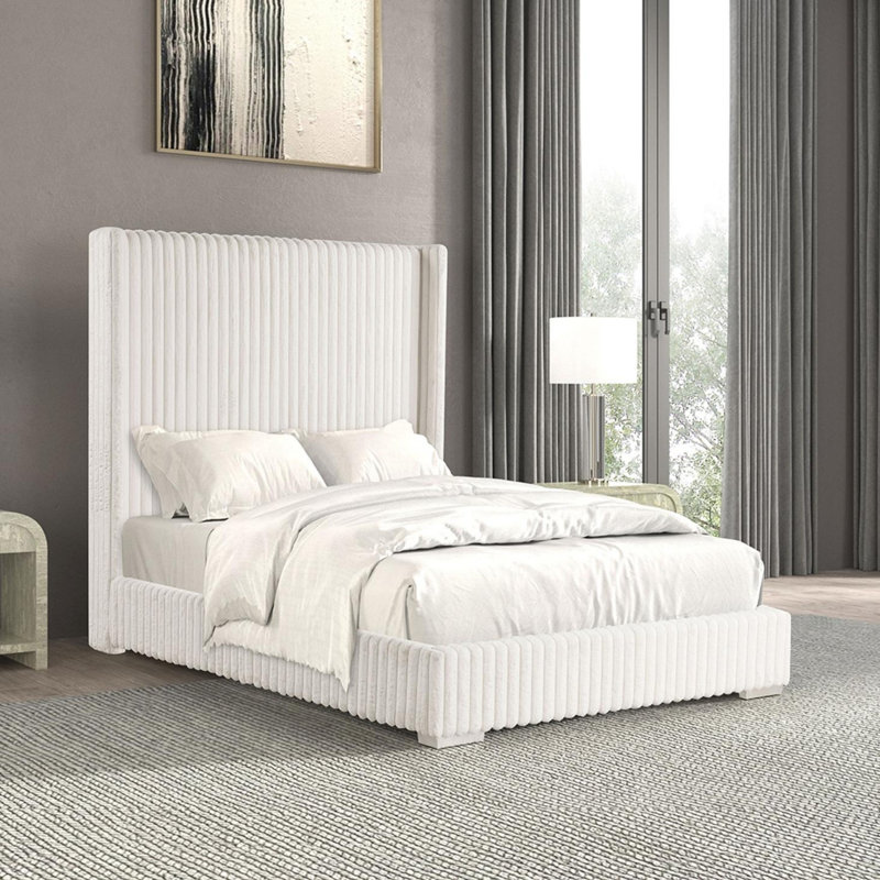 Lit contemporain 1pc, Blanc, Grand