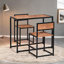 Ensemble de table de salle à manger 3 pièces pour 2 personnes, table de cuisine et chaises, ensembles de salle à manger pour petits espaces-852390968