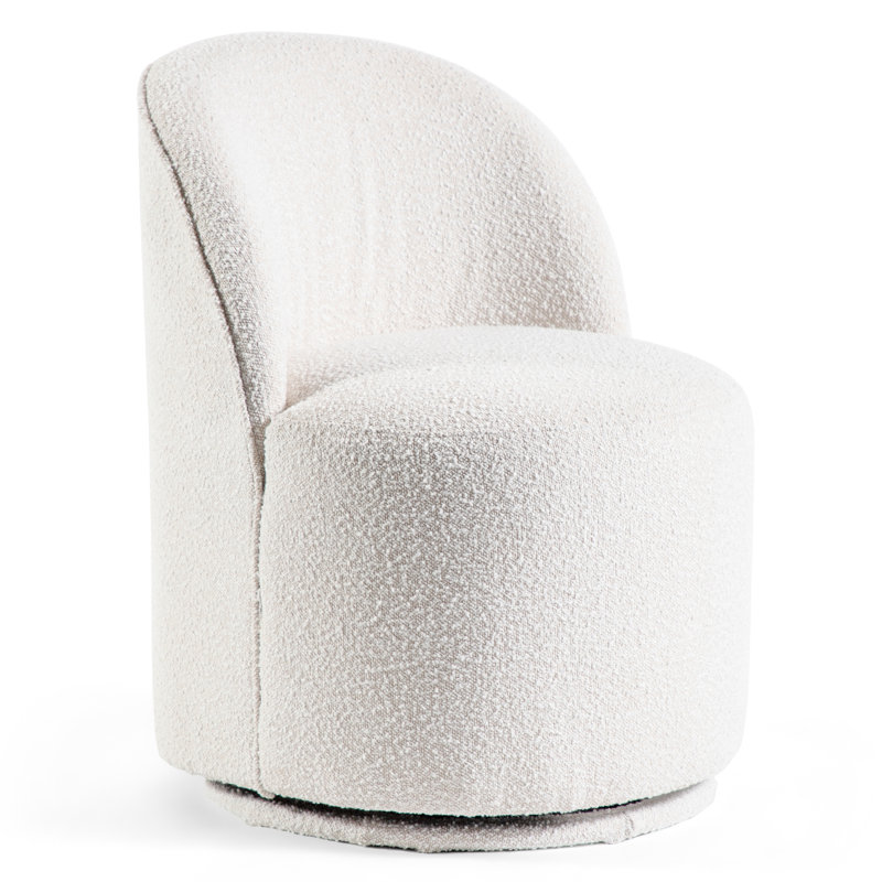 Chaise de bureau Burney, Boucle blanc