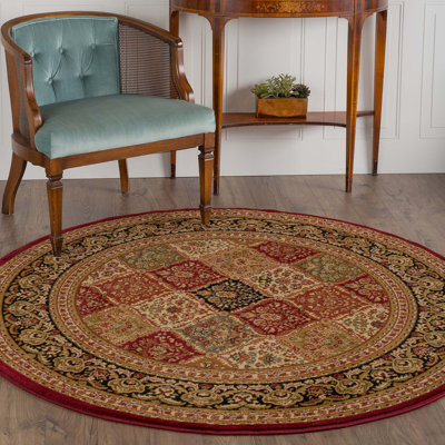 Tapis oriental rouge / beige Clarence