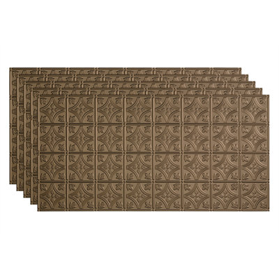 24.375'' L x 48.375'' W Embossed Vinyl Glue Up Ceiling Tile