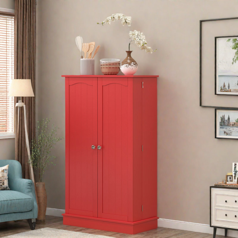 41'' Kitchen Pantry, Red
