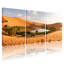 Scène et paysages urbains, oasis du désert, palmiers, dunes de sable, ciel, ensemble de 3 impressions sur toile-1413452596