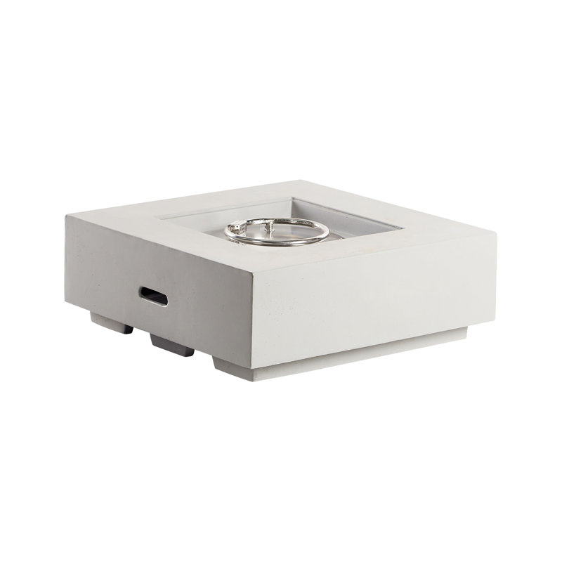 Square Concrete Propane Fire Pit