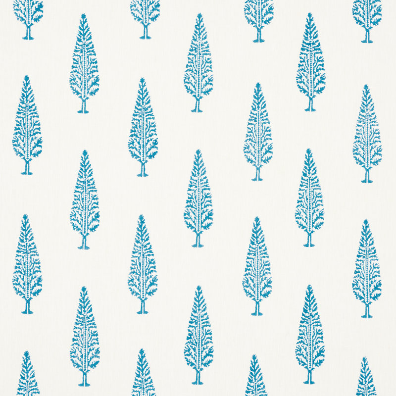 Juniper Block Print Fabric, Blue