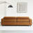 Orange 100% Polyester Modular Sofa cushion Loveseat