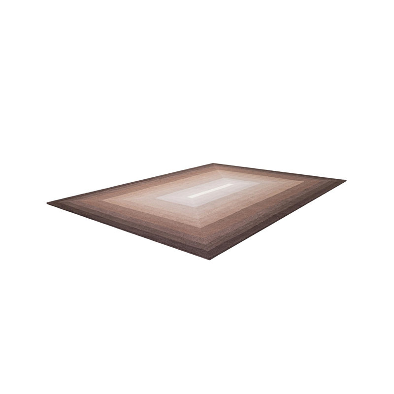  Ombre Wool Rug, Rectangle 9' x 12', Brown