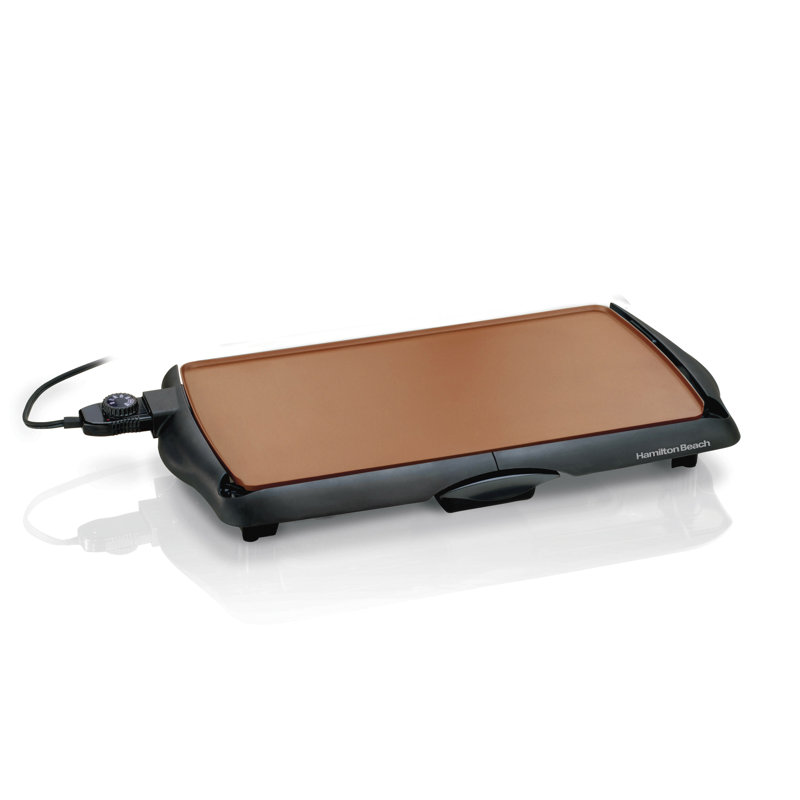 31" Black Ceramic Nonstick Electric Griddle with Cool-Touch Handles