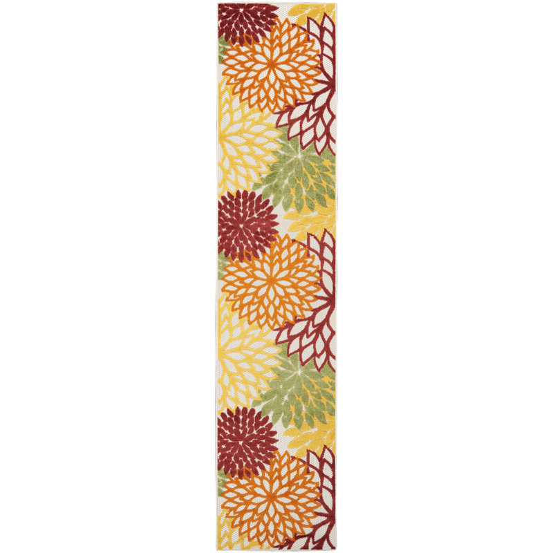Abela Floral Indoor Rug, Runner 2'3" x 12'