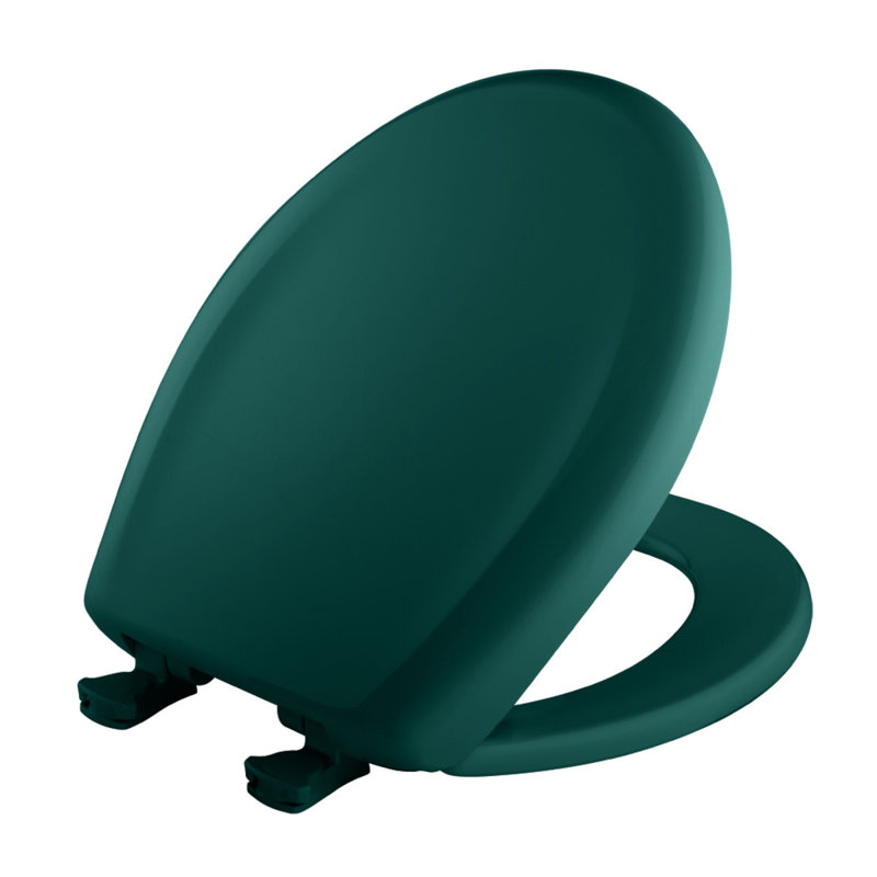 Round Toilet Seat and Lid, Teal