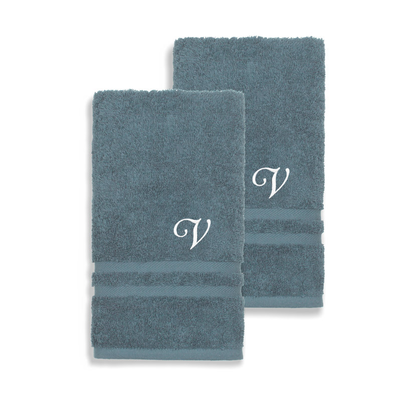 Débarbouillette 100% coton Denzi, Bleu Denzi, V
