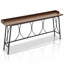 Console 82,3 po à barre étroite très longue pour petits espaces, canapé d'entrée avec structure en arc métallique