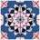 Tapisserie murale rose kaléidoscope - Décoration murale kaléidoscope