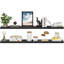 Tablettes flottantes Miami, 60 po de long, tablettes murales robustes en bois-111448272-128803167