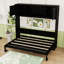 Lit escamotable double avec armoires de rangement