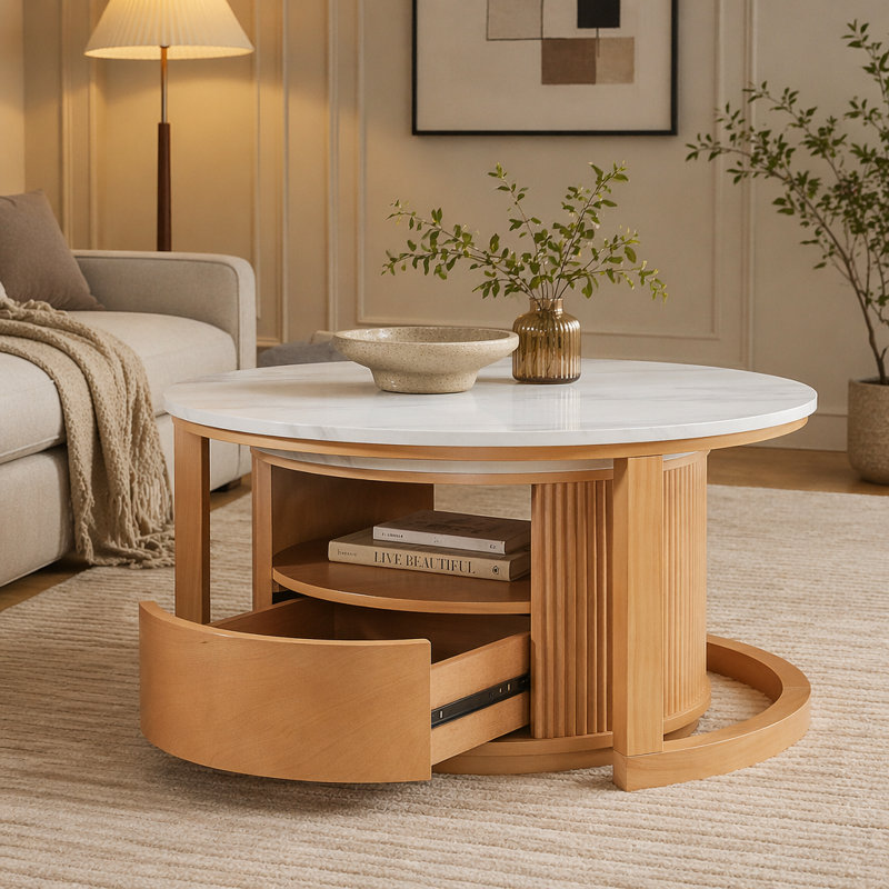 Round Nesting Coffee Table