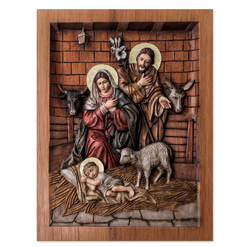 Décoration murale à panneau en relief bethléem