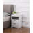 Nightstand With Charging Station,End Table With 2 Drawers,Wooden End Table With Drawer And Opening Shelf,Side Table For Bedroom, White-374386802