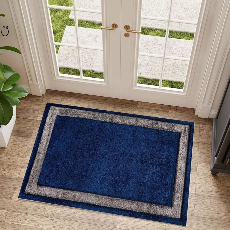 W60 x L110 cm Indoor Door Mat, Blue