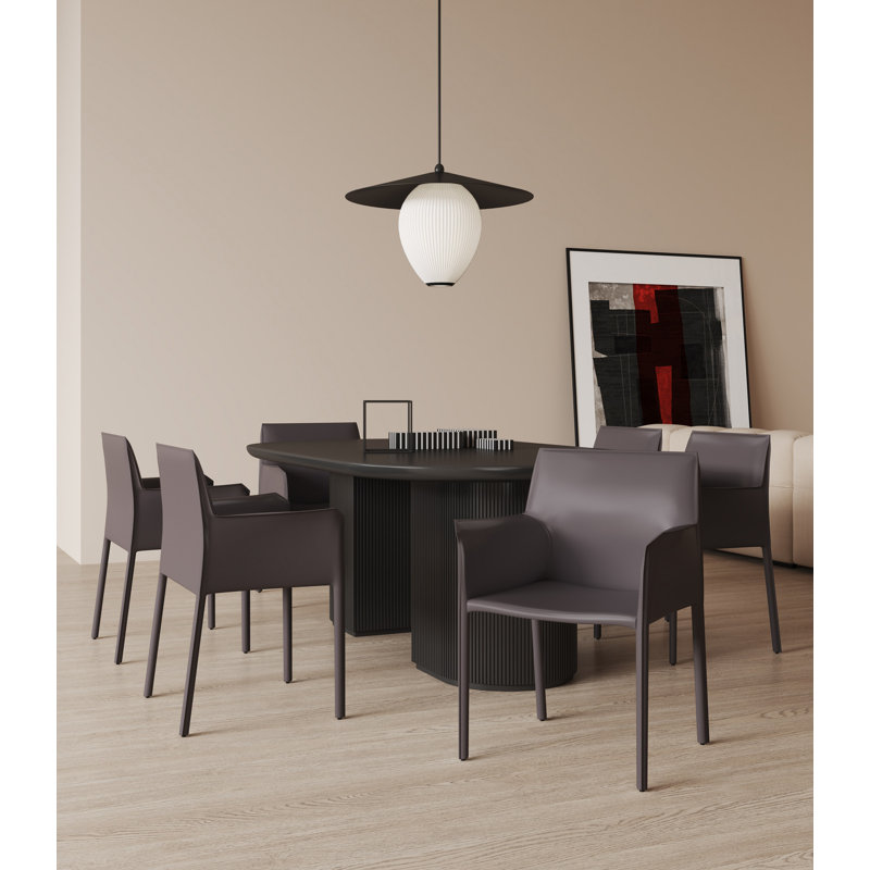 Halcourt Ladder Back Side Chair, Gray, 1