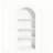 78.74" Tall 4-Tier Arched Bookcase with Open Display Storage Shelf-1762111085