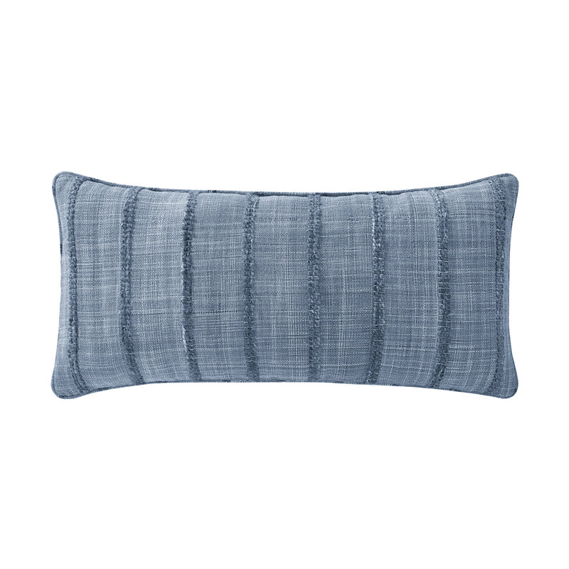 OREILLER DÉCORATIF REEF BOUDOIR, Rectangle 14"H x 30"W, Blue