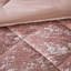 Édredon simple en velours Blush - Diamant, avec coussin pour faciliter le lavage et le repassage-129761637-129761635