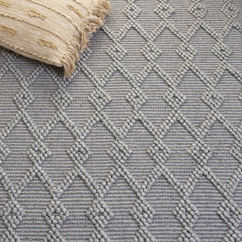 Natura Hand Woven Wool; Cotton; Recycled P.E.T Solid Color Indoor Rug, Rectangle 9' x 12'