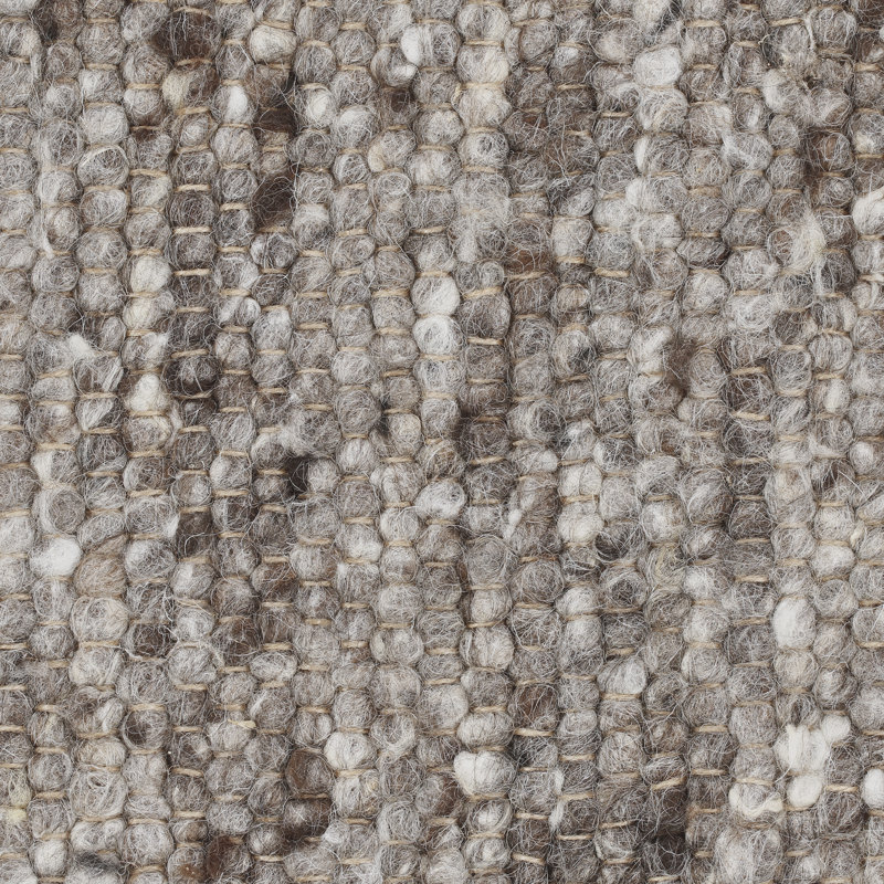 Sandy Wool Hand Woven Area Rug, Rectangular 70 x 130cm